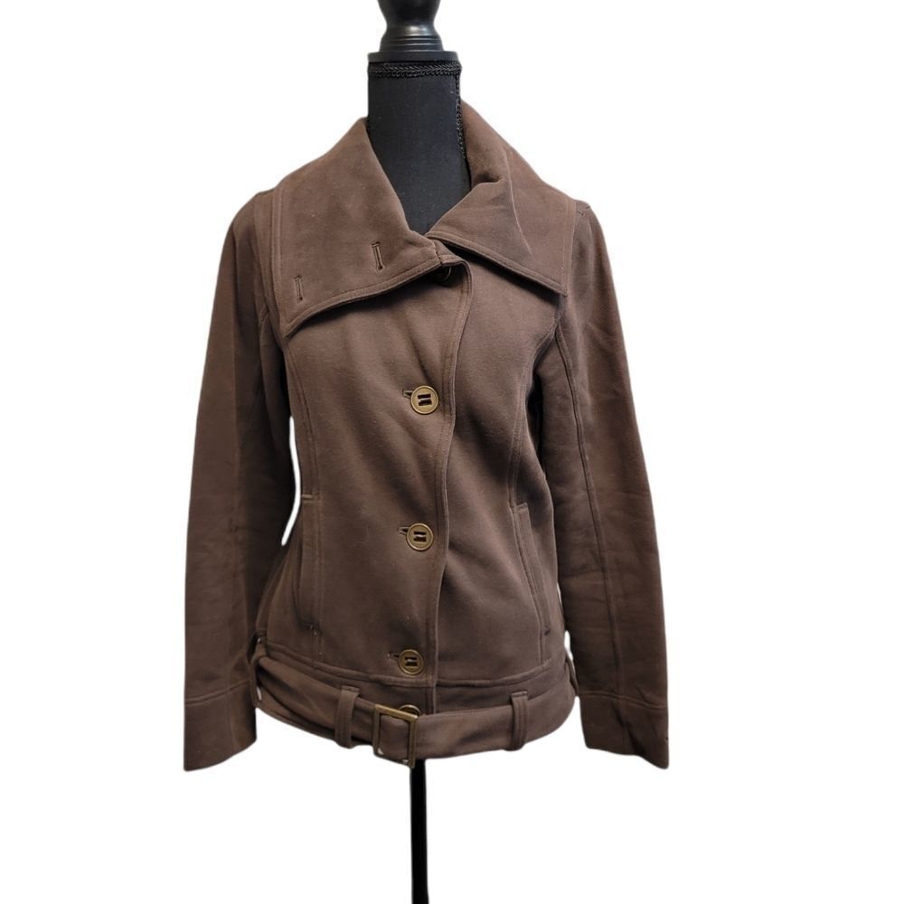 Puma Brown Button Down Collared Jacket M - image 1